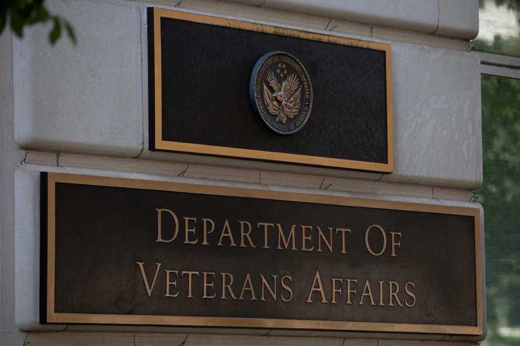 A Sign Reads Department of Veterans Affairs